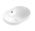 Milan 500 Matte White Semi Inset Basin