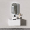 Olivia White 900-1500mm curved Wall Hung Vanity