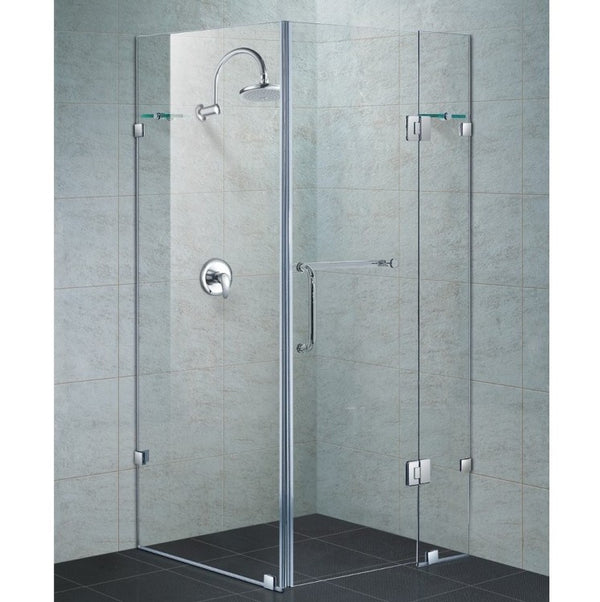 Fully Frameless 900 x 900 Square Shower Screen