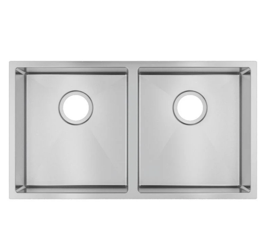 Select 820 Round Corners Double Bowls Sink
