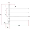 Swivel Heated Towel Rails - 3 Colours