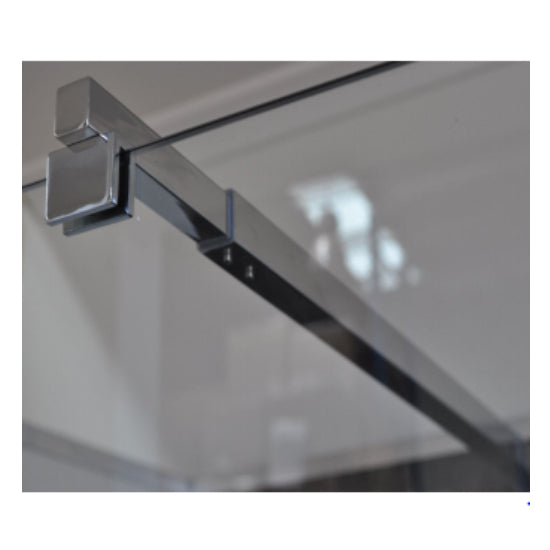 Chrome Square Adjustable Shower Stabilizer Bar