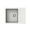 White 650 Single Bowl Granite Sink