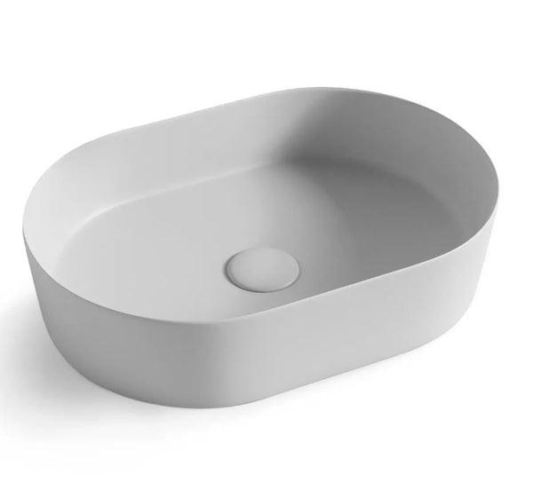 Willow 500 Oval Matte Grey Basin