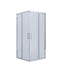 Athena Corner Entry Sliding Chrome Semi Frameless Showerscreen