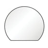 Sunrise Matte Black Round Framed Mirror