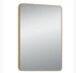 600 Rectangle Mirror with Brushed Gold Frame