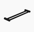 MECCA Care 600/900mm Matte Black Double Grab Towel Rail