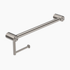 MECCA Care Brushed Nickel 25mm Toilet Roll Rail 300/450mm