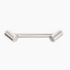 MECCA Care 215mm Brushed Nickel Footrest Corner Grab Rail