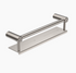 MECCA Care Brushed Nickel Grab rail With Shelf 300/450mm