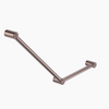 MECCA Care 750x450mm Brushed Bronze Ambulant Toilet Grab Rail 45 Degree 32mm