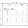 Caleb 600mm-1500mm Floorstanding Vanity