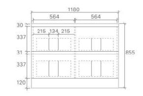 Caleb 600mm-1500mm Floorstanding Vanity