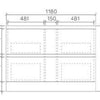 Caleb 600mm-1500mm Floorstanding Vanity