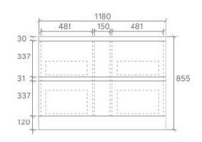 Caleb 600mm-1500mm Floorstanding Vanity