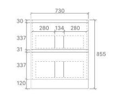 Caleb 600mm-1500mm Floorstanding Vanity
