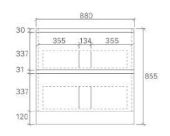 Caleb 600mm-1500mm Floorstanding Vanity
