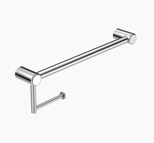 MECCA Care Chrome 25mm Toilet Roll Rail 300/450mm