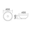 Eternal Above Counter Basin - Matte White