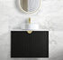 Finley Matte Black 750mm Wall Hung Vanity