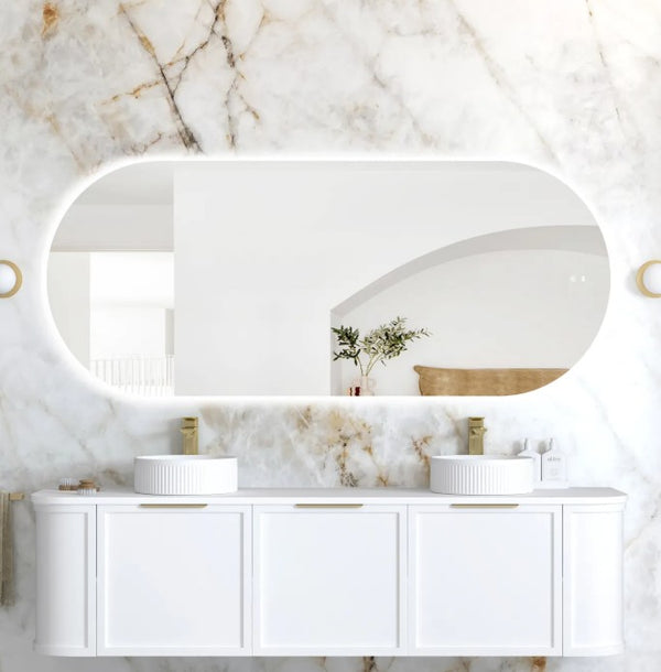 Oval 1800x750mm LED Mirror