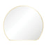 Sunrise Urban Brass Round Framed Mirror