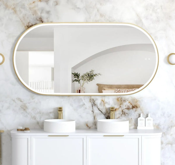 Oval 1500x750mm LED Mirror