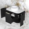 Black Hampshire 750mm Wall Hung Vanity