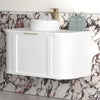 White Hampshire 900mm Wall Hung Vanity