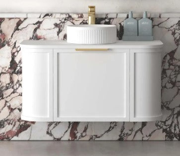 White Hampshire 900mm Wall Hung Vanity