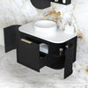 Black Hampshire 900mm Wall Hung Vanity