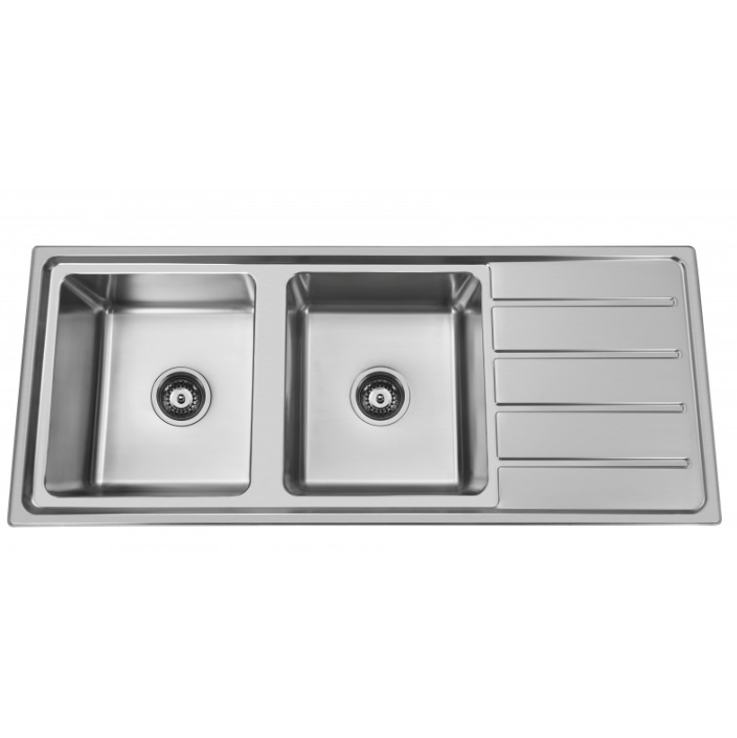 Impact 1200 Double Bowl Kitchen Sink