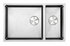LUSSO 1 & 3/4 Bowl Sink  - 730 x 450 x 200mm