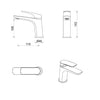 Kaza Short Basin Mixer - 5 Colours