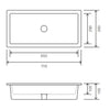 Ku* 705 x 350 Under Counter Basin