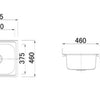 515 x 460mm Cleaners Sink