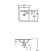 Lexar 425 x 425 Undermount Basin