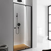 Black Linear Front Only Semi Frameless Showerscreen