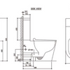 Lafeme Rimless Toilet With Thea Standard Bidet Seat