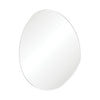 Pebble Matte White Asymmetrical Framed Mirror, 700 x 920mm