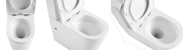 Macey Matte White Toilet Suite