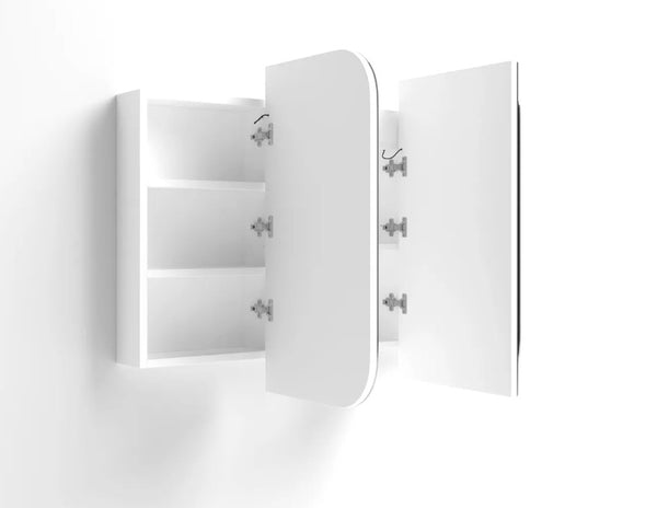 LED Maci 1200(W)x750(H) White Shaving Cabinet - Premium Edition