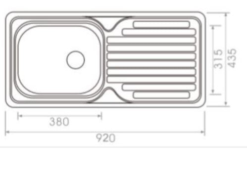 Manu 920 x 435 Sink