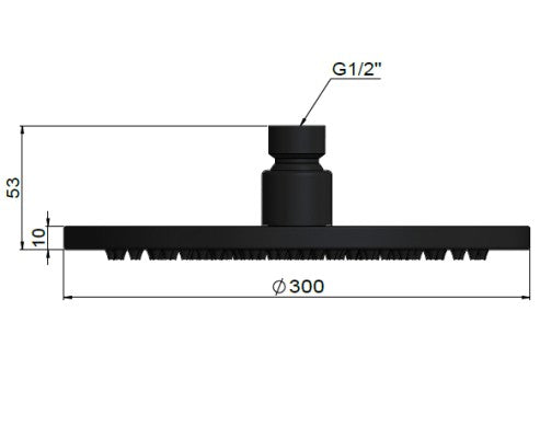 Meir 300mm Round Shower Head