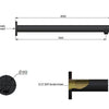 Meir 400mm Shower Wall Arm Shadow