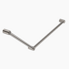 MECCA Care 750x900mm Brushed Nickel DDA Grab Rail 45 Degree 32mm