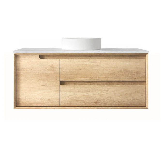 Noah Natural Oak 1200mm Wall Hung Vanity