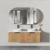 Olivia Timber 900-1500mm curved Wall Hung Vanity