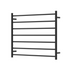 Rondo 900 x 750 Matte Black Heated Towel Ladder